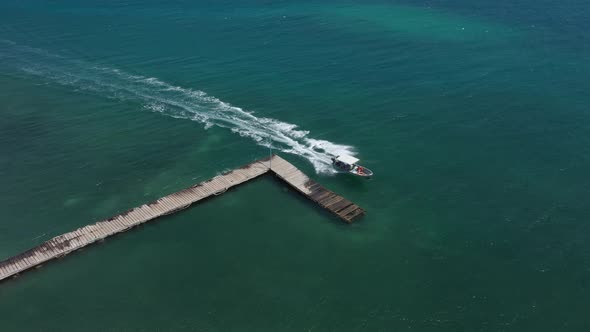 Tourist Boat Takes Tourists on Trip to the Sea