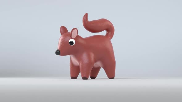 3D Animated Animal - Squirrel