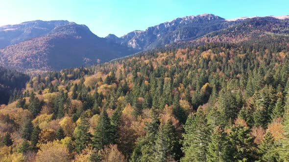 Aerial Mountain Landscape