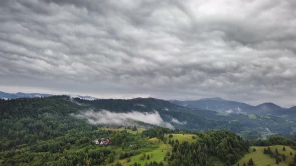 Grey Rainy Clouds over Green Country