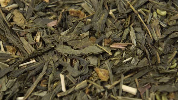 Green tea with hemp and rose bush