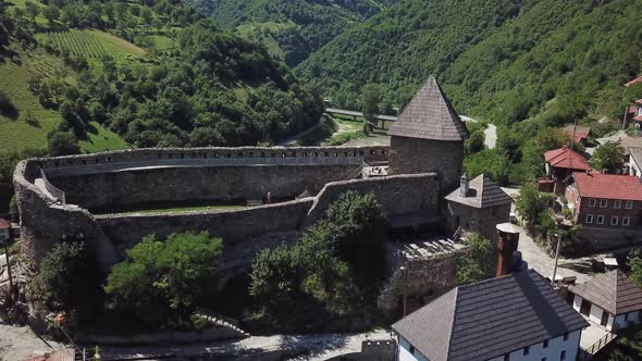 Vranduk Castle a small medieval castle of Bosnian kings V24