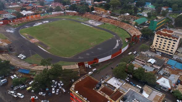 Aerial view of the Arusha City