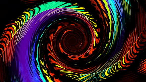 Colored Spiral Funnel