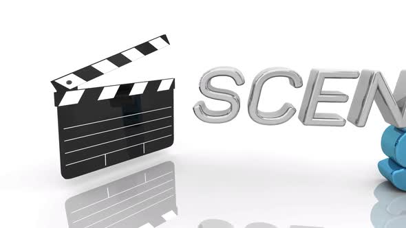 Scene Stealer Grab Attention Make Impression Movie Film Clapper 3d Animation