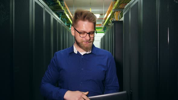 IT Engineer at Server Racks in Data Center.