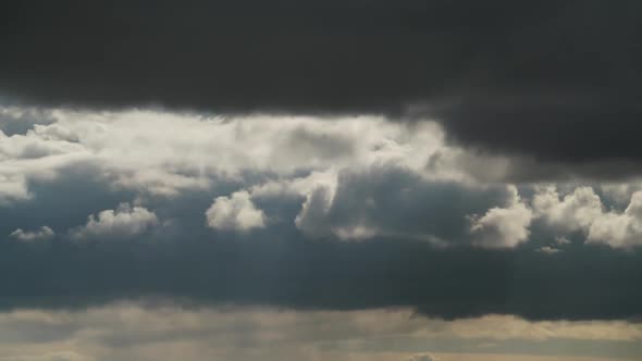 8K Approaching Storm Clouds In Variable Sky