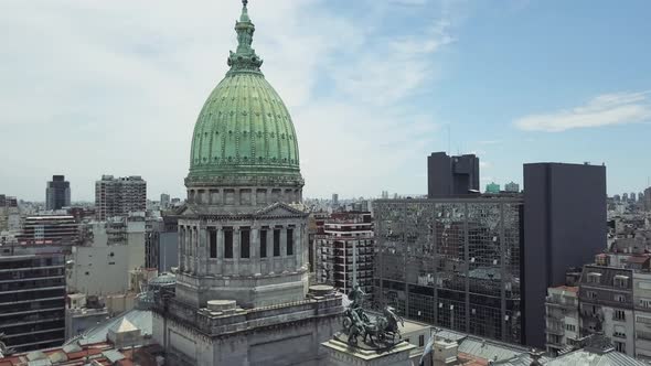 Argentina´s Congress Aerial View