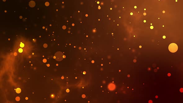 Orange bokeh. Perfect overlay or background. Abstract lovely colors.