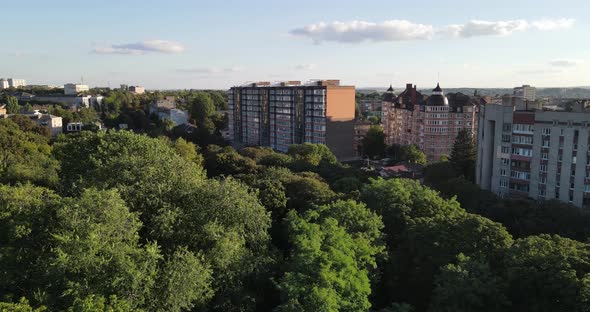 Panorama Of The City And Its Infrastructure From A Bird's Eye View