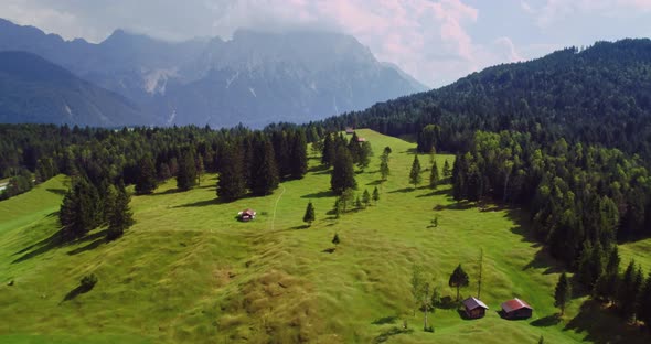 Beautiful Alpine Landscape Around Mittenwald Bavaria Germany