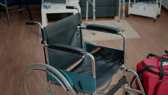 Wheelchair and Medical Bag in Nursing Home Facility