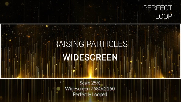 Golden Award Particles Raising Widescreen