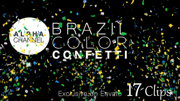 Brazil Color Confetti