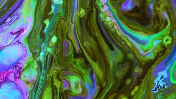 Abstract Colorful Sacral Liquid Waves Texture 316