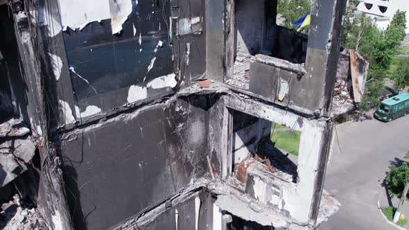 War in Ukraine  Destroyed Building in Borodyanka