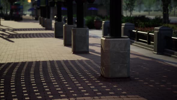 Empty City Park During the Covid 19 Pandemic