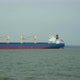 Timelapse of Red Cargo Grain Ship Floats on the Calm Sea - VideoHive Item for Sale