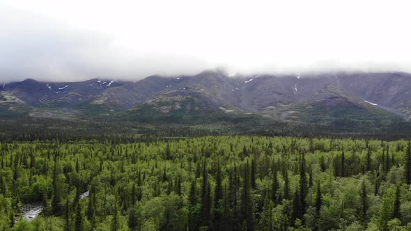 Aerial View of the Mountains in Hibiny