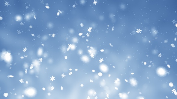 Magic Snowflakes Background