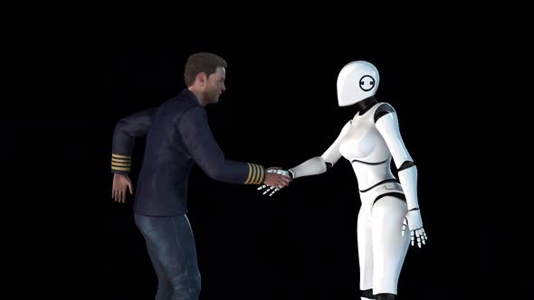 Robot and Human Handshake