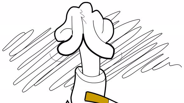 Ashtray Crammed with Cigarette Butts Cartoon alt