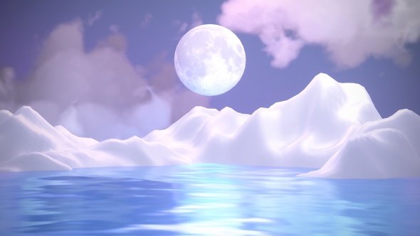 Moon And Sea