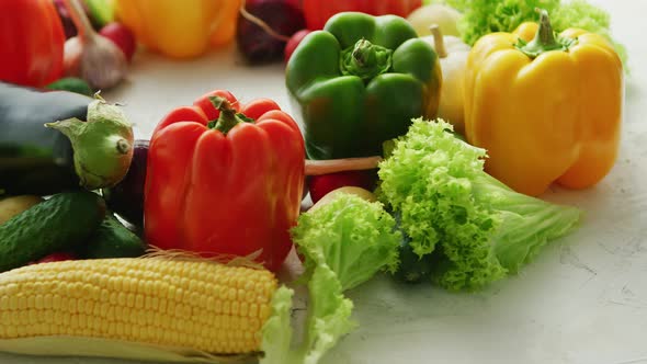 Colorful Vegetables Placed in Pile