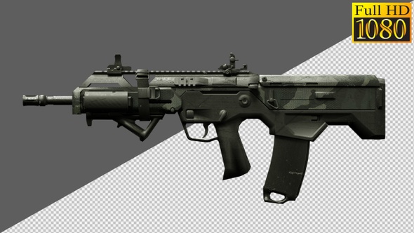 Rifle, Weapons, Guns On Alpha Channel Loops V3