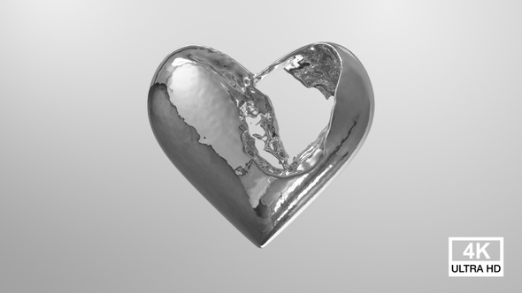 Heart Filling With Liquid Metal