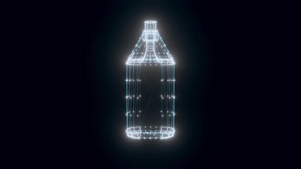 Plastic Bottles Chemistry Hologram Rotating Hd alt
