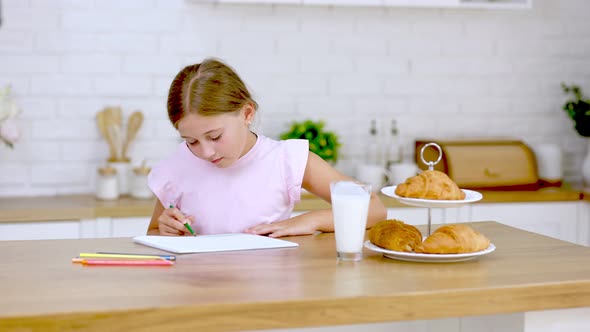 Girl Drinking Milk