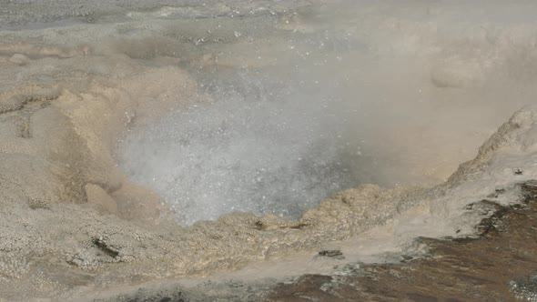 Hot pool in Yellowstone National Park