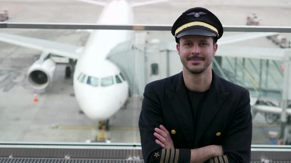 Pilot Officer Working in Aviation Business Career at Airport