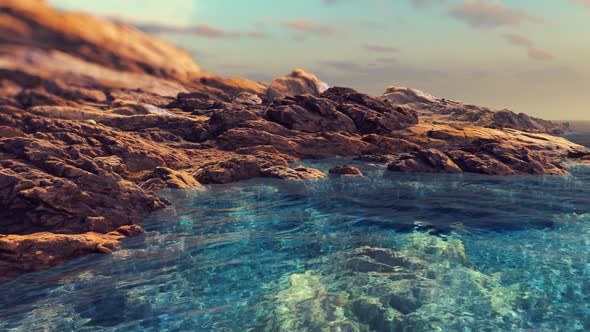 Fantastic Landscape Of The Sea Coast alt