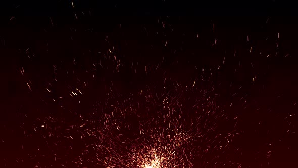 Abstract Fire Particles Background