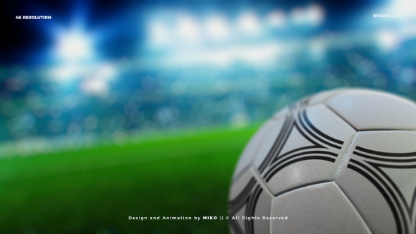 Soccer Ball Stadium 4K Background