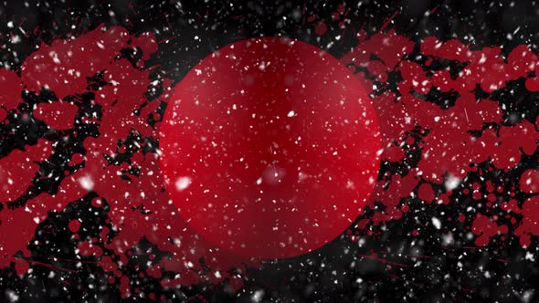 Grunge Red Moon At Night In The City 4K alt