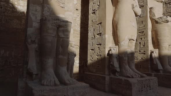 Statues In The Ancient Egyptian Temple