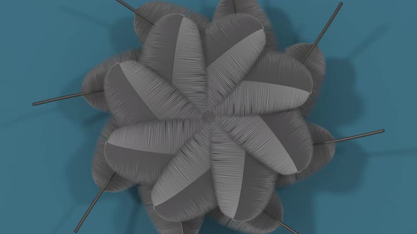 Loop rotation of soft feather background