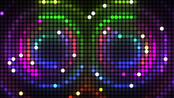 Retro Neon Disco Party LED Lights Background alt