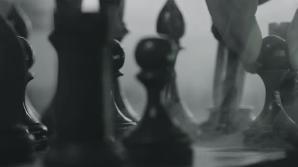 Chess Pieces Placed on the Chessboard