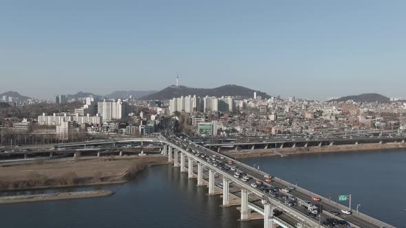 Aerial Shot of Seoul