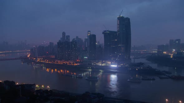 Chongqing sunrise timelapse