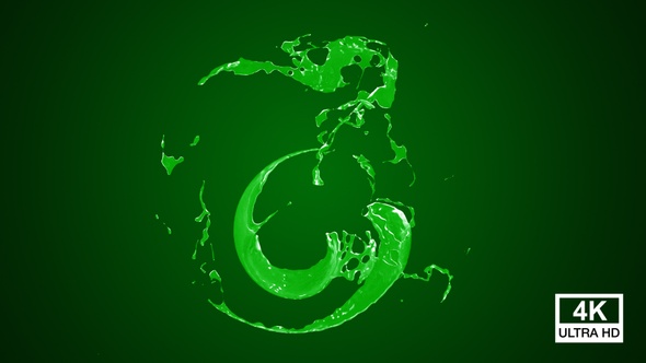 Twisted Green Paint Splash V8 4K alt