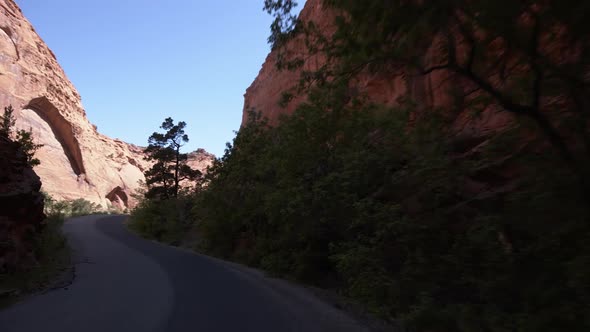 View while driving on the Burr Trail in Escalante