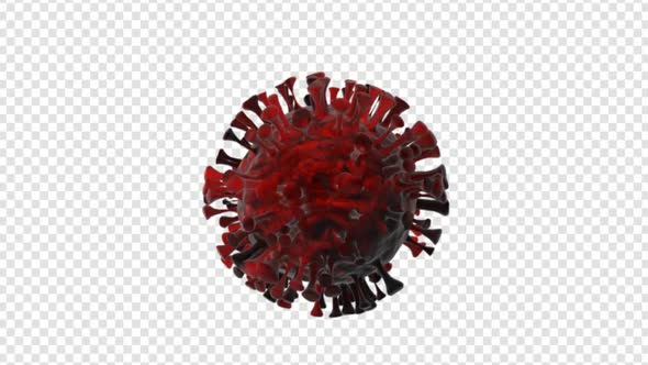 Corona Virus With Alpha Channel