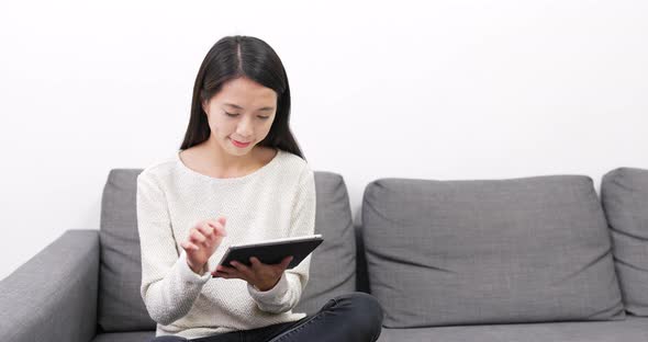 Woman Use of Digital Tablet Computer