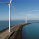 Wind turbines at North Sea, Vrouwenpolder, Netherlands - VideoHive Item for Sale