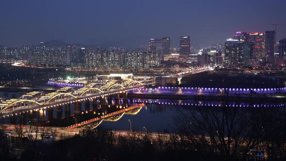 Han River Night Traffic